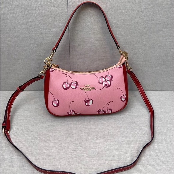 COACH Teri Shoulder Bag With Cherry Print CR290 - Picture 2 of 7